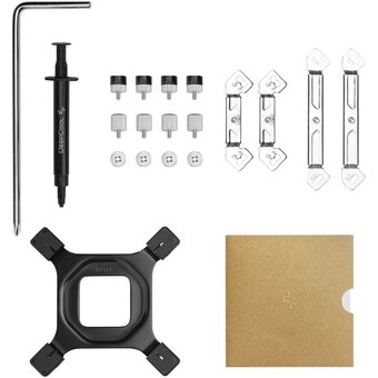  Кулер DEEPCOOL AK620 G2 WH LGA1851/1700/1200/115X/AM5/AM4 (TDP 260W, PWM, Dual Fan 120mm, 6 тепл. трубок, Copper Base, Wood-grain top cover) 