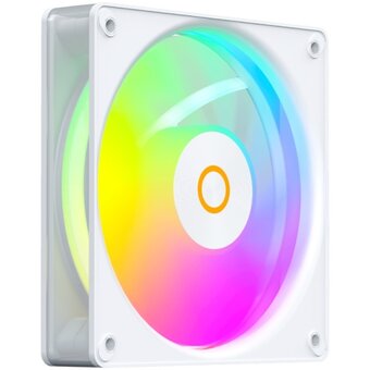  Вентилятор Ocypus Gamma F12 Elite WH ARGB Reverse Blade, 120x120x25mm, 4-Pin PWM, 600-1800 RPM, 26 DBA Max, Hydro Bearing 