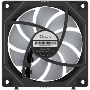  Вентилятор Ocypus Gamma F12 UNI BK ARGB 3 in 1, 3x120x120x25mm, 4-Pin PWM, 800-1800 RPM, 31 DBA Max, Hydro Bearing 