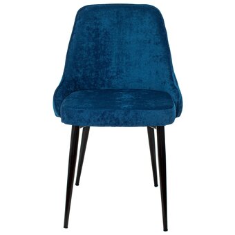  Стул Бюрократ KF-5/VELV29_2 комплект 2шт т.синий Velvet 29 металл черный на ножках 