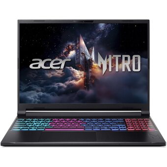  Ноутбук Acer Nitro V 16S ANV16S-71-55X8 (NH.U27CD.001) Intel Core 5 210H/16Gb/SSD512Gb/RTX5050 8Gb/16"/IPS/WUXGA/1920x1200/180Hz/NoOS/Black 