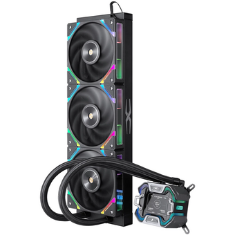  СВО 1STPLAYER X-360 Black (X-360-BK) / 3x120mm, ARGB, IPS display 