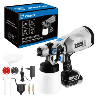  Краскопульт DEKO SG20DK Max (083-1135) 1x3.0Ач 