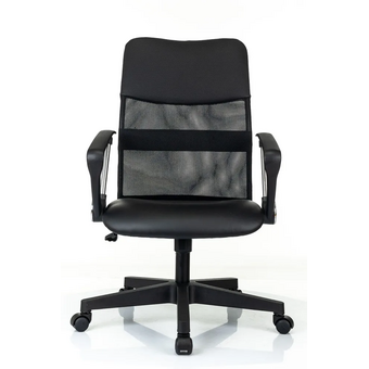  Кресло Бюрократ CH Omega Black сетка/ткань/экокожа 