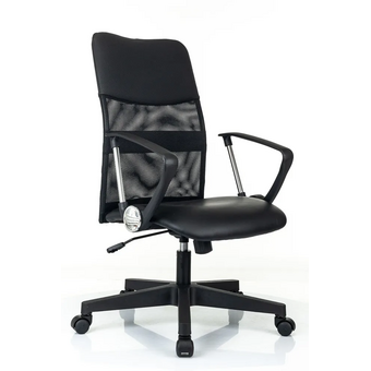  Кресло Бюрократ CH Omega Black сетка/ткань/экокожа 
