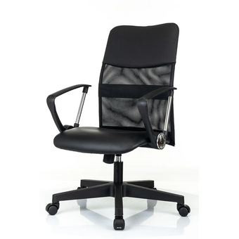  Кресло Бюрократ CH Omega Black сетка/ткань/экокожа 