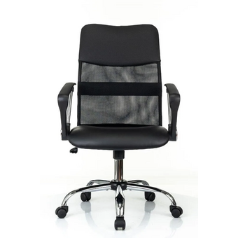  Кресло Бюрократ CH Omega SL Black сетка/ткань/экокожа 