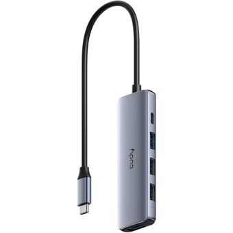  Концентратор Cudy UH405 USB-C 5 в 1 с портом HDMI (4K) 
