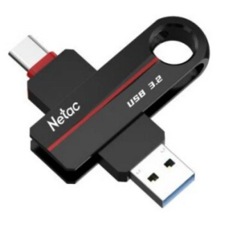  USB-флешка Netac US18 (NT03US18C-032G-32BK) USB3.2+TypeC Dual 32Gb 