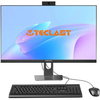  Моноблок Teclast T24 Air 22516G512FK Full HD Core Ultra 5 225 (3.3) 16Gb SSD512Gb Graphics CR Win11Pro GbitEth WiFi BT 120W клавиатура мышь Cam черный 