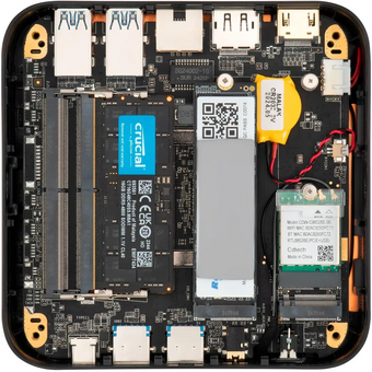  Неттоп iRU Tactio 525 (2113231) AMD Ryzen 7 6800H, LPDDR5 16ГБ, 512ГБ(SSD), AMD 680M, Windows 11 Pro, черный 