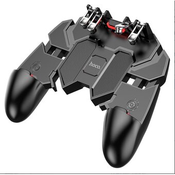  УЦ Игровой триггер для смартфона HOCO GM7 Eagle six finger game controller черный (плохая упаковка) 
