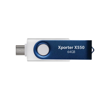  USB-флешка Patriot Xporter X550 (PS64GX550AAD) 64Gb USB 3.2 Gen 1 Swing Type-A+C black 