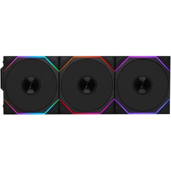  Вентилятор Lian-Li Uni Fan TL Wireless 120 ARGB (G99.12TL1W3B.R0) 120х120x28 черный 4-pin 33дБ (упак.:3шт) Ret 