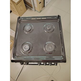  УЦ Кухонная плита MAUNFELD MGC60ECGR05 (плохая упаковка, б/у, нет документации, замена тэна и рассекателей) 