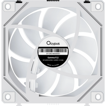  Вентилятор Ocypus Gamma F12 UNI WH ARGB 3 in 1, 3x120x120x25mm, 4-Pin PWM, 800-1800 RPM, 31 DBA Max, Hydro Bearing 