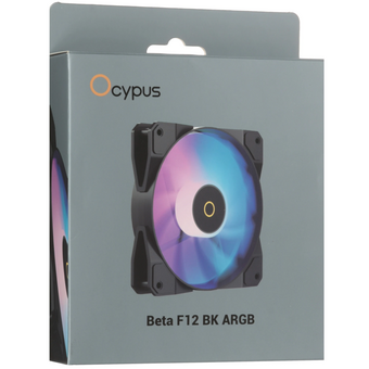  Вентилятор Ocypus Beta F12 BK ARGB (Beta-F12-BK1AM00X-GL) / Black/ PWM 