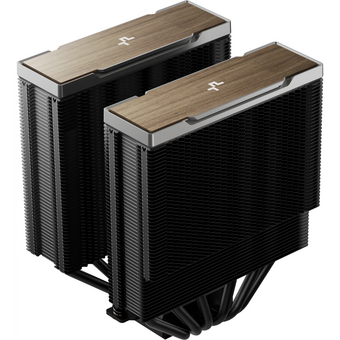 Кулер DEEPCOOL AK620 G2 LGA1851/1700/1200/115X/AM5/AM4 (TDP 260W, PWM, Dual Fan 120mm, 6 тепл. трубок, Copper Base, Wood-grain top cover, черн) 