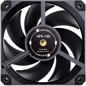  Вентилятор JONSBO HF3-120HB 120х120х30мм (PWM, 300-4000об/мин, черный) Retail 