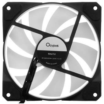 Вентилятор Ocypus Beta F12 BK ARGB (Beta-F12-BK1AM00X-GL) / Black/ PWM 