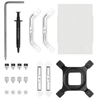  Кулер DEEPCOOL AK500 G2 WH LGA1851/1700/1200/115X/AM5/AM4 (TDP 240W, PWM, Fan 120mm, 5 тепл. трубок, Copper Base, Wood-grain top cover, белый) 