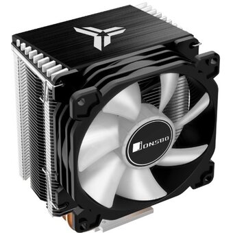  Кулер JONSBO CR-1400 ARGB(Black) ARGB (160W, 4-pin PWM, 126mm, Al/Cu, 4x6mm, 1x92mm, 36.0CFM, 30.5dBA, 2300RPM) 