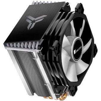  Кулер JONSBO CR-1400 ARGB(Black) ARGB (160W, 4-pin PWM, 126mm, Al/Cu, 4x6mm, 1x92mm, 36.0CFM, 30.5dBA, 2300RPM) 
