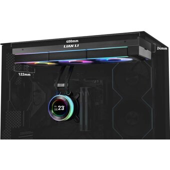  СВО Lian Li HydroShift II LCD-C 360R (GHS2LCD36RB Black) (G89.GHS2LCD36RB.R0) / 3x120mm ARGB PWM Fans 