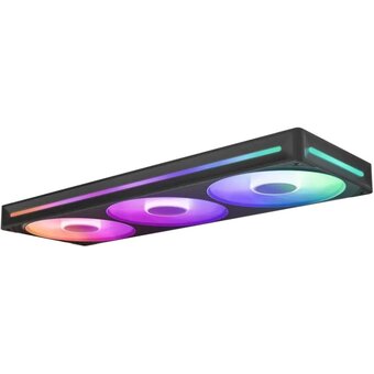  Кулер NZXT F360 RGB Core (RF-U36HF-B1) (120x120x25mm, 4-pin PWM, 75.12CFM, 30dBA, 2400RPM, Black, Single-Frame Fan Unit) 