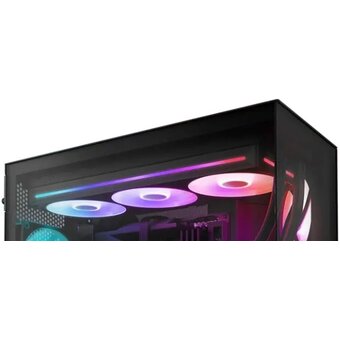  Кулер NZXT F360 RGB Core (RF-U36HF-B1) (120x120x25mm, 4-pin PWM, 75.12CFM, 30dBA, 2400RPM, Black, Single-Frame Fan Unit) 