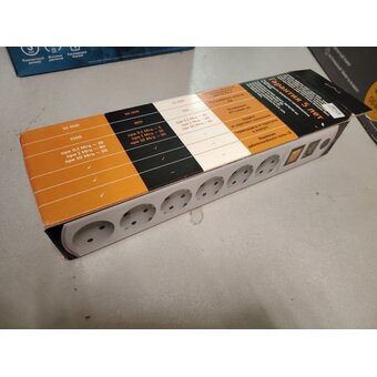  УЦ Сетевой фильтр Most HPw 5м (6 розеток) черный (плохая упаковка, потертости на корпусе) 