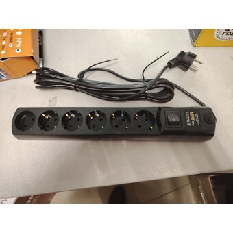  УЦ Сетевой фильтр Most HPw 5м (6 розеток) черный (плохая упаковка, потертости на корпусе) 