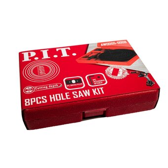  Набор кольцевых пил по дереву P.I.T. AWOD05-0008 8шт 51-102мм 