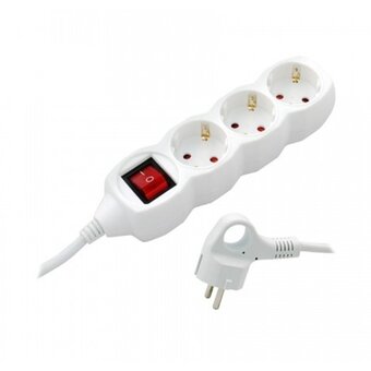  Удлинитель СТАРТ 4607175852722 3 розетки С/У S 3x3-ZDV с заземлением и защитой от детей сечение провода 3х0,75мм2, длина провода 3м 