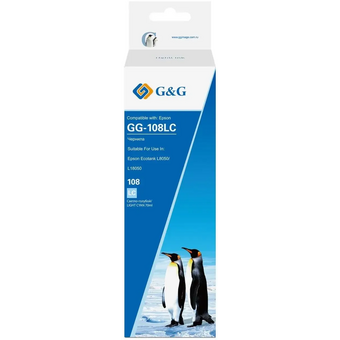  Чернила G&G GG-108LC C13T09C54A светло-голубой70мл для Epson Ecotank L8050/L18050 