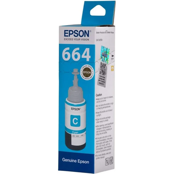  Чернила Epson 664 C13T664298 (аналог C13T66424A) голубой 70мл для Epson L100 