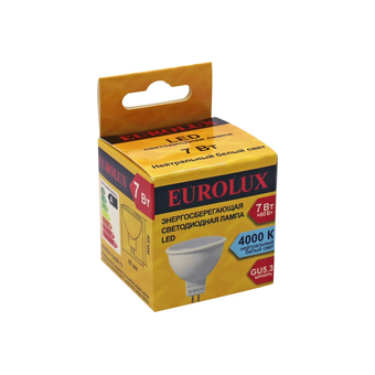 Лампа Eurolux LL-E-MR16-7W-230-4K-GU5.3 