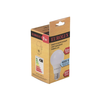  Лампа Eurolux LL-E-A60-9W-230-4K-E27 