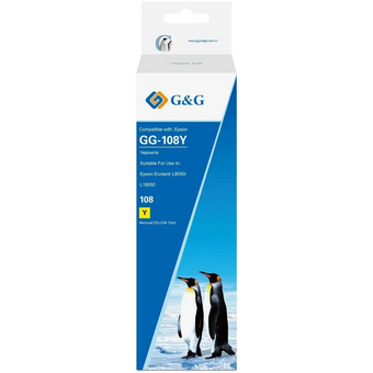  Чернила G&G GG-108Y C13T09C44A желтый70мл для Epson Ecotank L8050/L18050 
