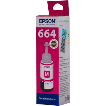  Чернила Epson 664 C13T664398 (аналог C13T66434A) пурпурный 70мл для Epson L100 