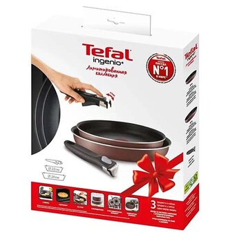  Набор посуды TEFAL 04217830 Ingenio Brown 