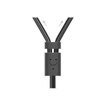  Аудиокабель UGREEN AV102 (10561) 3.5mm Female to 2 RCA Male Audio Cable 0,25m Gray 