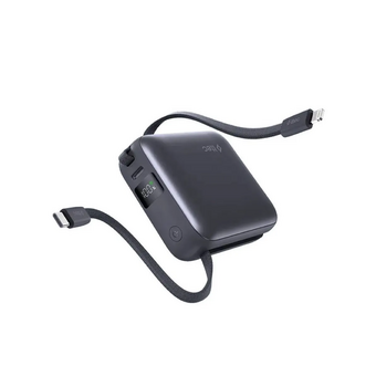  Внешний аккумулятор TTEC 2BB231GR ReCharger Mini LCD 10000mAh USB-C PD 20W Powerbank с кабелем USB-C&Lightning серый 