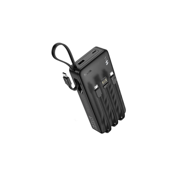  Аккумулятор внешний резервный HOCO J146A Night tide power bank with 4 cables 20000mAh черный 