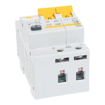  Дифавтомат IEK АД12 (MAD10-2-006-C-010) белый 