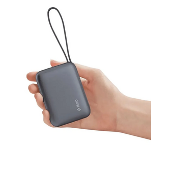  Внешний аккумулятор TTEC 2BB231GR ReCharger Mini LCD 10000mAh USB-C PD 20W Powerbank с кабелем USB-C&Lightning серый 