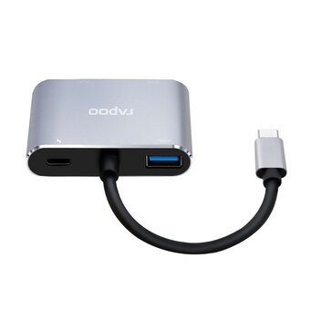  Мультифункциональный адаптер Rapoo XD30, 1xHDMI, 1xVGA, Grey (1 год) 