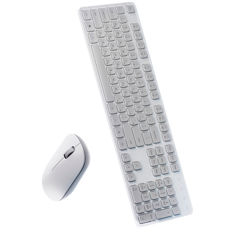  Клавиатура и мышка Xiaomi Mijia WXJS03YM Wireless Set 3 Deep Space Русские буквы White 