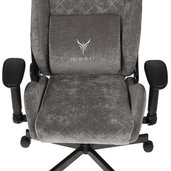  Кресло игровое Knight Outrider серый Light-19 крестов. металл 