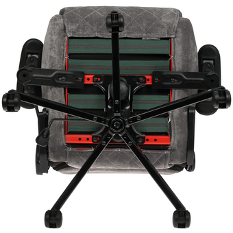  Кресло игровое Knight Outrider серый Light-19 крестов. металл 